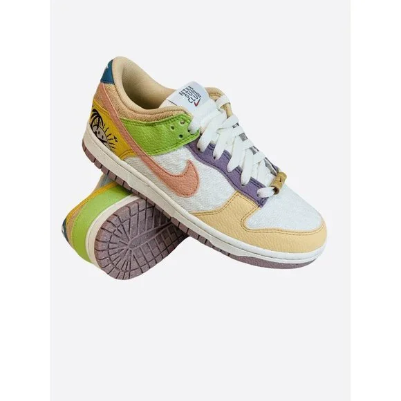 Nike Women's Dunk Low SE Sun Club Multicolor DQ0265-100 Sneaker Shoes Size 7 - Picture 11 of 12